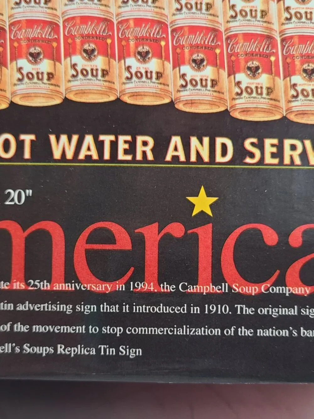 Puzzle American Flag Campbells Soup Cans